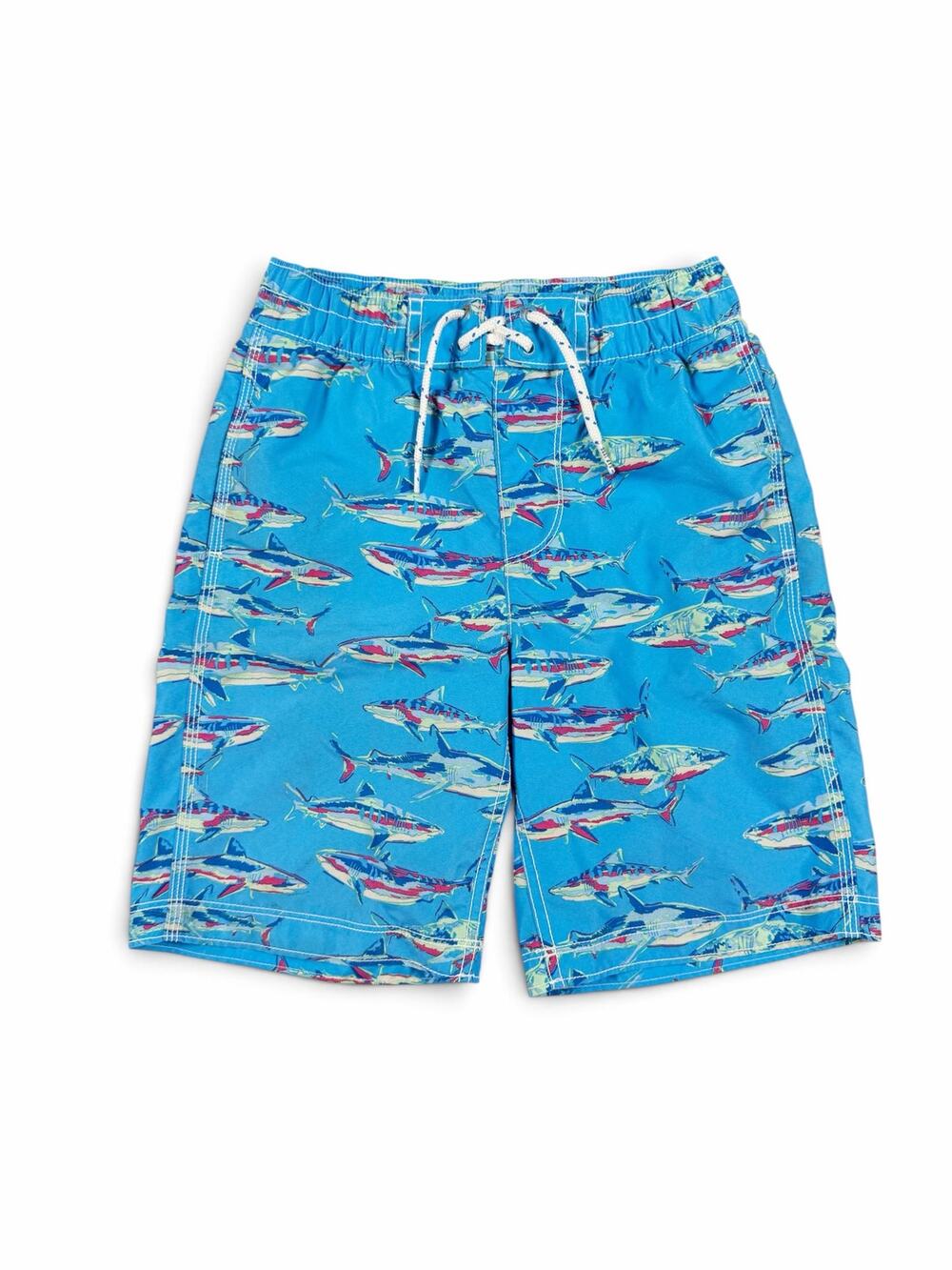 Gap Kids Boys’ Shark Swim Trunks Blue Size 8
